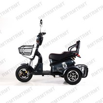 알엠티 KC인증 삼륜 2인승 전동스쿠터 전동오토바이 노인 3륜 부모선물 RMT20AH04 할인행사3일, 화이트, 3A