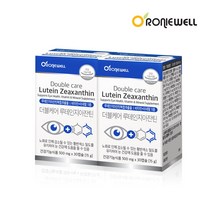 [KT알파쇼핑][로니웰] 더블케어 루테인 지아잔틴 500mg × 30캡슐 2개 (2개월분)