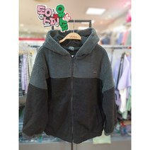 유솔 동아쇼핑점 남여공용 배색 플리스 집업 ULJA22W08