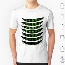코딩로봇 코튼 티셔츠 내장 DIY S-6xl 제로 원 디지트 프로그래밍 컴퓨터 소프트웨어 해커 로봇 알고리즘, 02 M-Tee-White_04 XL