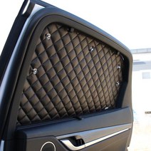 루젠 더맥스 차량용 맞춤형 가죽 햇빛가리개 2P, 1세트, 모하비더마스터 블랙