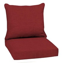 Arden Selections 아웃도어 딥 시트 쿠션 세트 61 x 55.9cm(24 x 22인치) 사파이어 블루, Ruby Red Leala, Ruby Red Leala