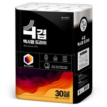 한예지 맥시멈드라이 4겹 천연펄프 화장지 27m 30롤 1팩, 단품