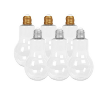 병도매닷컴 전구 페트 용기 400ml x 6p + 전구 마개 골드 3p + 실버 3p, 2세트