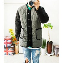 남성 빅사이즈점퍼 코듀로이 골덴 배색 퀄팅점퍼 빅사이즈패딩 3XL까지