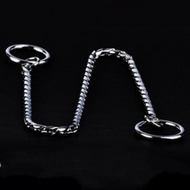 강아지하네스 애완견 스테인레스 스틸 훈련 조절 가능한 리드, Copper plating