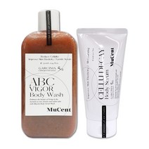 뮤센트 바디워시 ABC 비건 바디워시 바디스크럽 레드벨벳300ml + 바디 세럼150ml