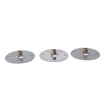 M8 소파 다리 장착 플레이트 7x7cm 원형 가구 부착 약한 수리 강화 4 피스, 한개옵션0