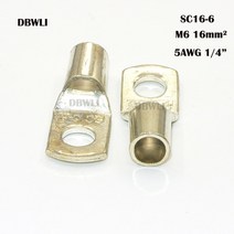 전선 터미널 단자 압착기 세트 20pcs 볼트 구멍 주석 도금 구리 케이블 러그 배터리 와이어 커넥터 4mm2 6mm2 101625mm2 3550mm2 4mm 5mm 44, m6 16mm2