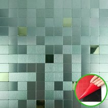 셀프 DIY 접착식 메탈 타일 (붙이는 스티커 현관 주방 벽), 07.YM-2508그린