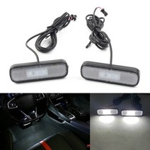 엠비언트라이트 무드등 자동차 차량용 실내등 LED 인테리어 앰비언트 혼다 10 세대 시빅 2016 2017 2018 2019 2020 2 개, 2.WHITE