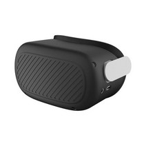 VR VR기기Oculus Quest 2 VR 헬멧 보호 전면 커버 실리콘 땀 방지 쉘 오큘러스 퀘스트 헤드셋 액세서리, 한개옵션1, 03 Black