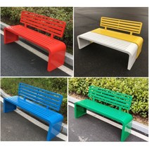 온열 벤치 공원 야외 놀이터 3인 철제 휴식 의자, A. 일자 1.0x0.4x0.45m