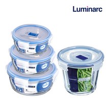 루미낙 퓨어박스 엑티브 원형 2호 밀폐용기 670ml, 2개, 단품