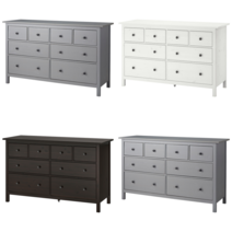 이케아 서랍장 HEMNES 헴네스 8칸서랍장 그레이 스테인 160x96 cm
