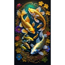 대진 보석십자수 40X80 50X40 사이즈 대형 금전운 보석 십자수, 59 40X80 NEW 보석십자수 04, 1세트