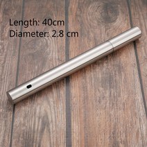 캠핑용화로대 바베큐 숯불 불멍 화로대 35cm 꼬치 재사용 가능한 그릴 스테인레스 스틸 꼬치 shish 케밥 플랫 포크 가제트 주방 악세사리, 저장 튜브