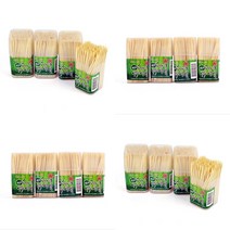 4통 얇은이쑤시개 가는이쑤시개 일회용이쑤시개 대나무이쑤시개