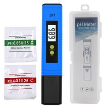 수질검사 ph측정기 어항물갈이 ph 측정기 0.01 ph 고정밀 수질 테스터 측정 범위 ph 테스트 펜 수영장 수족관에 적합, 파란색 상자