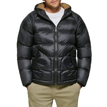 Dockers 남성용 재활용 퀼트 후드 푸퍼 재킷 올리브