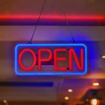 LED 네온사인 OPEN 오픈 네온보드 레터링 개업선물, 혼합색상