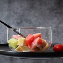 샐러드보울 요거트볼 요거트보울 투명 내열 다용도그릇, 550ml