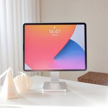 니케 아이패드 마그네틱 거치대 NK-12, 실버, 아이패드 프로 12.9인치 3/4/5/6세대