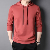 속티 중년 청년 남성 가을 긴 소매 캐쥬얼 솔리드 무지 마저도 풀오버 후드 LM661 P75 4995401956