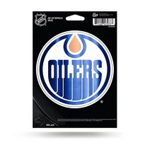 Rico Industries NHL 에드먼턴 오일러스 다이 컷 메탈릭 스티커 12.7cm x 17.8cm 데칼 245924