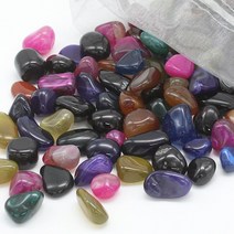 오색아게이트 보석자갈 수족관 화분돌 10-20mm, 단품