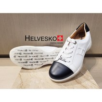 헬베스코 정품 남성골프화 블랙 화이트 H로고 스파이크리스골프화 D-1-82-WH05
