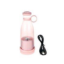 오렌지 과일착즙기 쥬서기 원액기 녹즙기 충전식 믹서 신선한 과일 과즙 기 블루/핑크 Usb 휴대용 병 미, 01 pink
