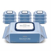 베베숲 시그니처 블루 유아물티슈 캡형, 37팩, 70매