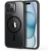 아이폰 15 맥세이프 케이스 투명 블랙 Klares Schwarz