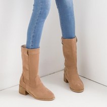 청바지 미디 하프 미들 반 부츠 가을앵클부츠 여자 봄