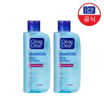 클린앤클리어 에센셜 오일컨트롤 토너, 100ml, 2개