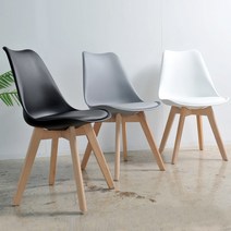 고급형 에펠 의자 카페 커피숍 업소용 식탁 사무용 1인용 체어 원목다리, 에펠_고급형_그레이