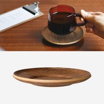 킨토 세피아 논슬립 소서 원목 코스터 컵받침 130mm