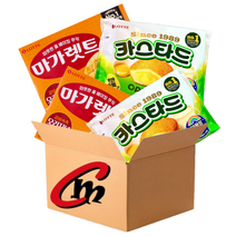 cm전용 박스 35번 대용량 파이 2종 모음 (롯데 카스타드 2개 + 마가렛트 2개), 1세트
