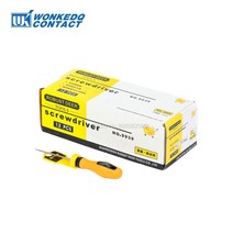 와이어 커넥터 레일 터미널 블록 5Pcs 슬롯 스크류 드라이버 WKT 2.5x75 5x100 딘 전기 핸들 미니 스크루 Mannal 도구, [02] WKT 5x100, [01] 5Pcs