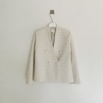 트위드 손담비 Nomikuma Double Breatsed Tweed Women Short Coat Korean V Neck Long Sleeve Jacket 2020 New