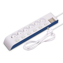 현대 국산 하이탭 개별 스위치 6구 멀티탭 1.5M