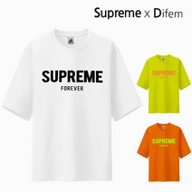 슈프림 정품 5부오버핏반팔 슈프림포에버 M~5XL 빅사이즈 남녀공용 반팔티셔츠