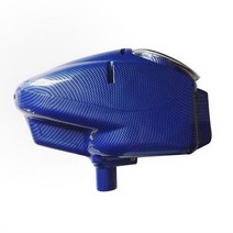 QUPB 페인트볼 로더 전기 180 라운드 완전 자동 호퍼 피드 운명 25 + BPS 블랙/그린/레드/블루, 07 Carbon Blue Bright