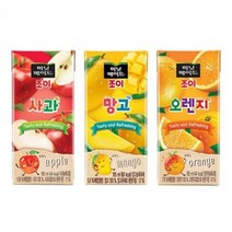 미닛메이드 조이 사과 망고 오렌지 195mlx32팩 싸다몰2875993, 32개, 195ml