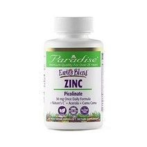 Paradise Herbs Zinc Picolinate 아연 피콜리네이트 이뮨 30 mg Green Juice Powders 90 VegCaps