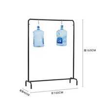 매장용 행거 튼튼한 고정식 철제 스탠드 옷걸이 매장 옷가게, ., 길이100폭40높이160cm블랙