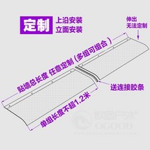 투명 캐노피 차양 비가림 창문 현관 어닝 테라스, 사이즈는 커스터마이징 가능, 반품 및 교환 불가
