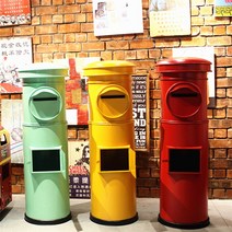 맞춤형 일본 사서함 사서함 철 모델 공예 야외 활동 복고풍 장식 유럽 장식품, G.1.8m 일본 우편함 색상을 맞춤 설정할 수 있습니