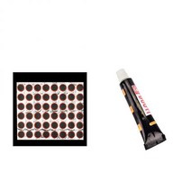 추위에서 지켜주는 뜨거운! 25MM 자전거 타이어 수리 고무 펑크 패치 48 개 접착제 없음 키트 튜브 사이, 03 Round and Glue